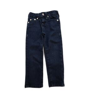 True Religion Toddler Boy's Geno Relaxed Slim Jeans Adjustable Waist Sz 5